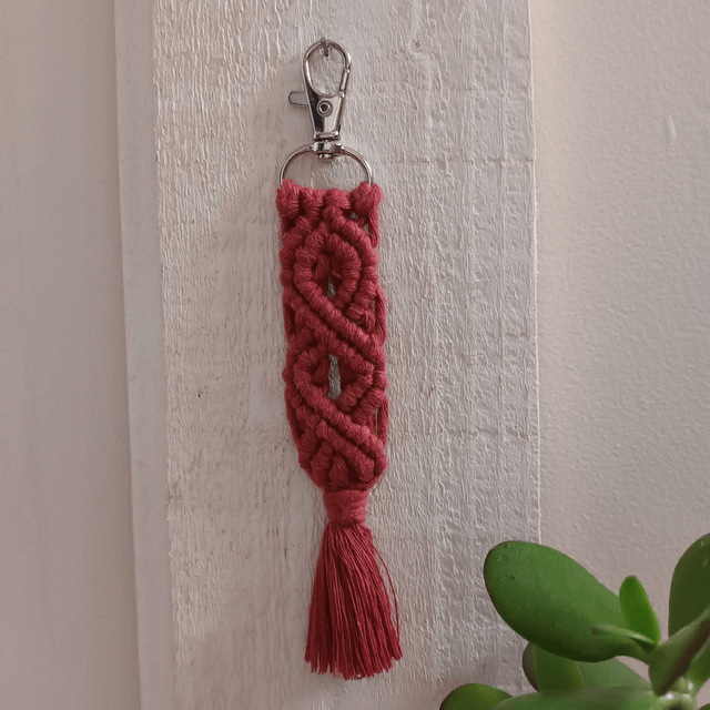 Porte-clés infini macramé