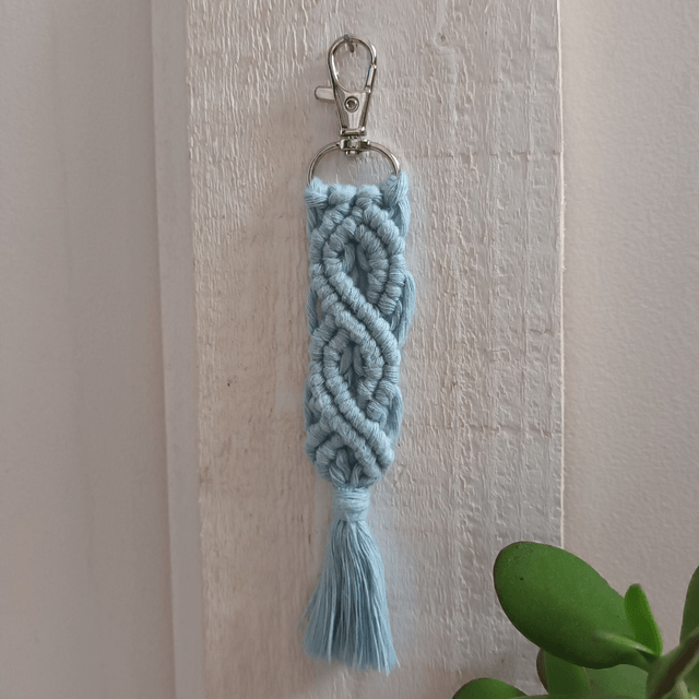 Porte-clés infini macramé