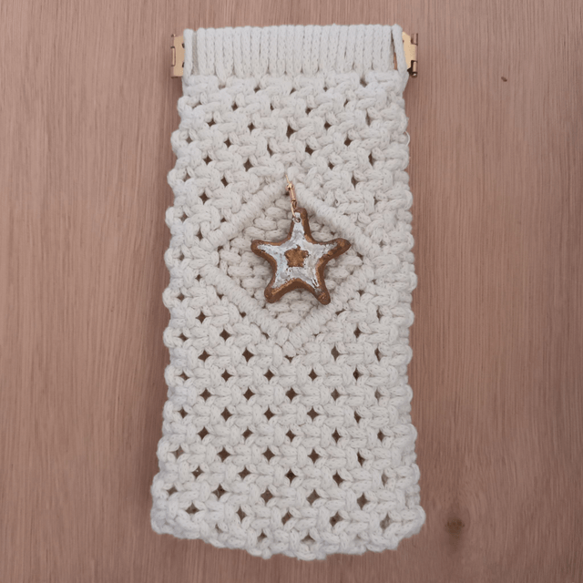 Etui à lunettes macramé "Estrella de mar"