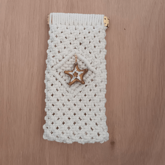 Etui à lunettes macramé "Estrella de mar"