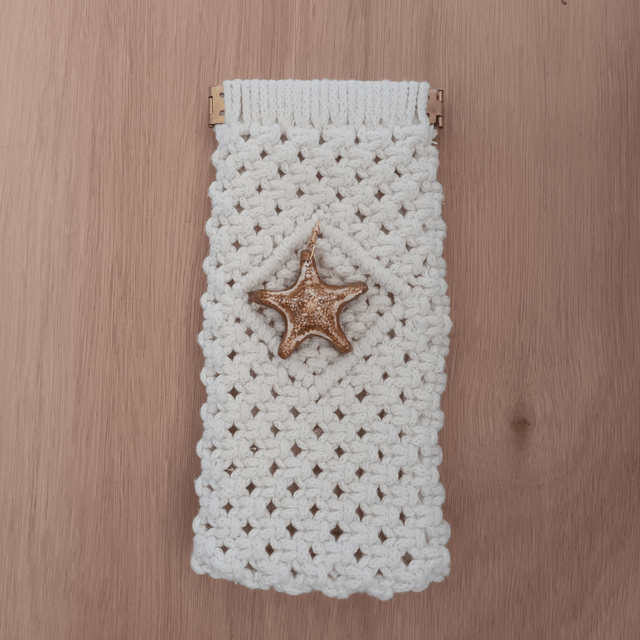Etui à lunettes macramé "Estrella de mar"