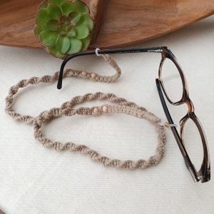 Cordon de lunettes macramé