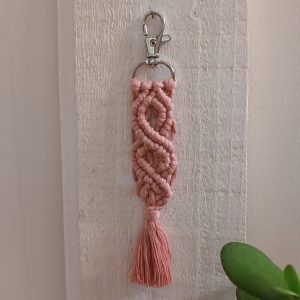 Porte-clés infini macramé