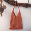 sac hobo en macramé terracotta