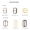 choix de boucle pour ceinture macramé