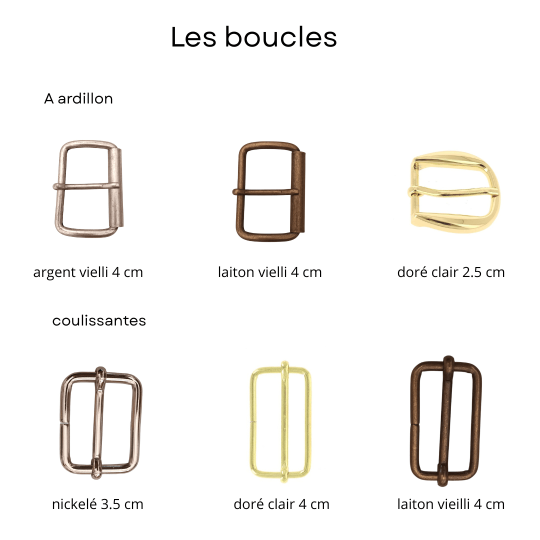 choix de boucle pour ceinture macramé