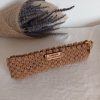 Mini-trousse à stylos caramel
