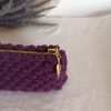 Mini-trousse à stylos tirette plume