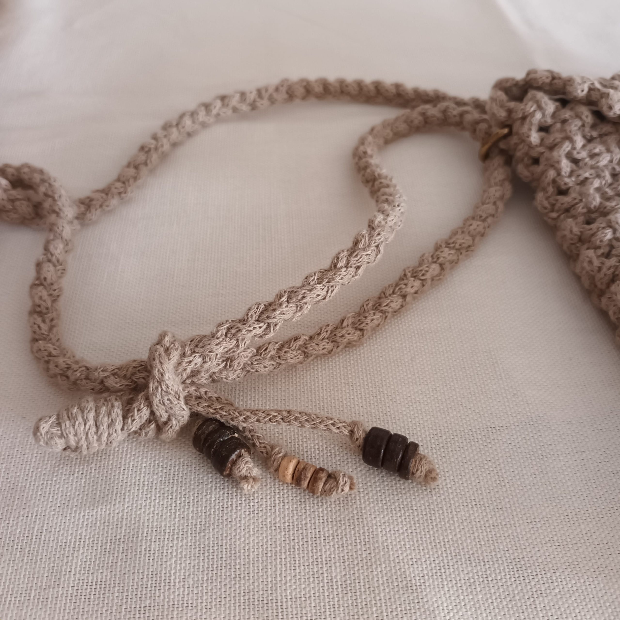 Pochette bandoulière macramé coco – Image 2