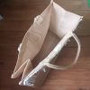 intèrieur du sac cabas en jute et macramé